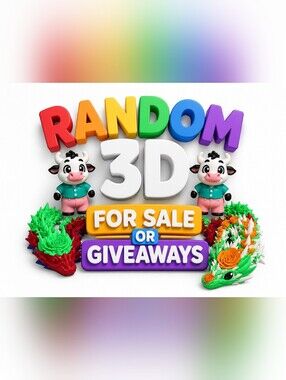 3D RANDOM FOR SALE OR GIVEAWAY AS SEEN OM CAMERA